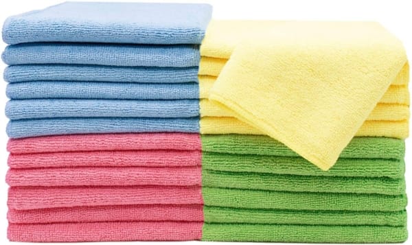 Microfasertuch SET, 20 Wischtücher in 4 Farben 40x40 cm