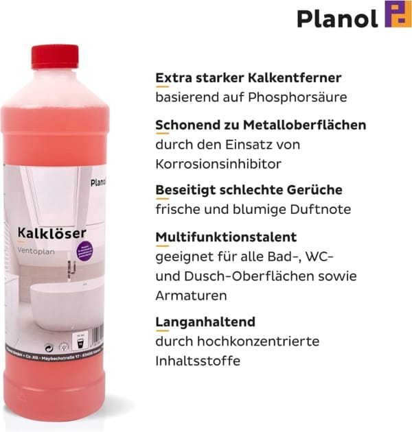 Kalklöser Extra stark auf Basis von Phosphorsäure von Planol – Bild 5